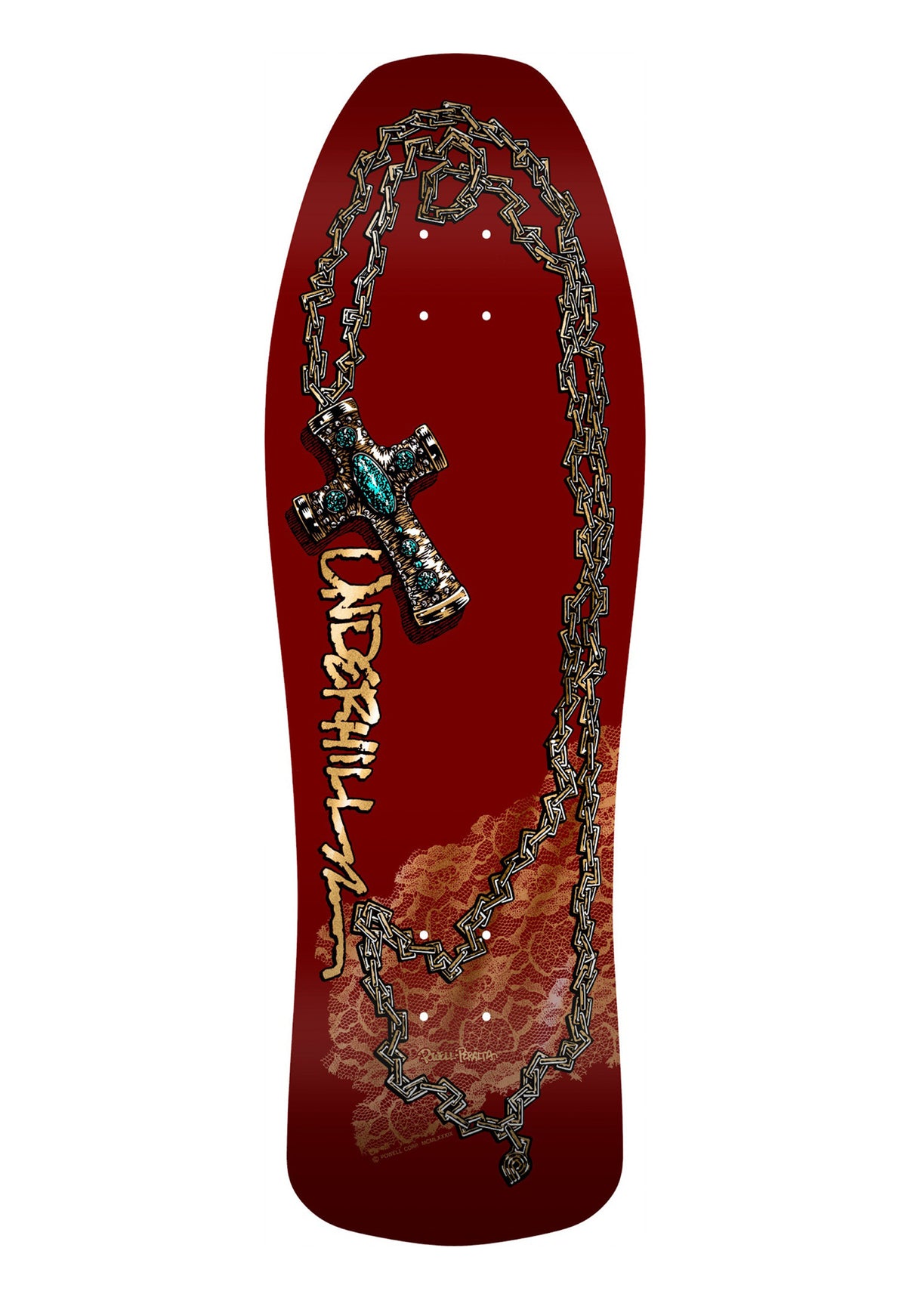 Ray Underhill Chain & Cross gold-foil Vorderansicht