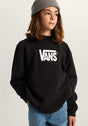 Stretch Logo Crew black-white Vorderansicht