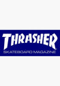 Skate Mag Medium Sticker 2-1/2 x 6 blue Vorderansicht