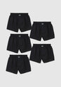 Plain 5er Pack black Vorderansicht