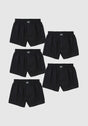 Plain 5er Pack black Vorderansicht