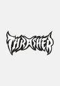 Metal Sticker black-white Vorderansicht
