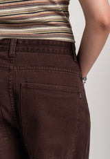 TITUS Alby-Baggy Jeans darkbrownwashed – Oberansicht