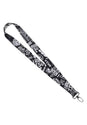 Lanyard Key Chain black-white Vorderansicht