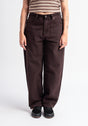 Alby-Baggy darkbrownwashed Vorderansicht