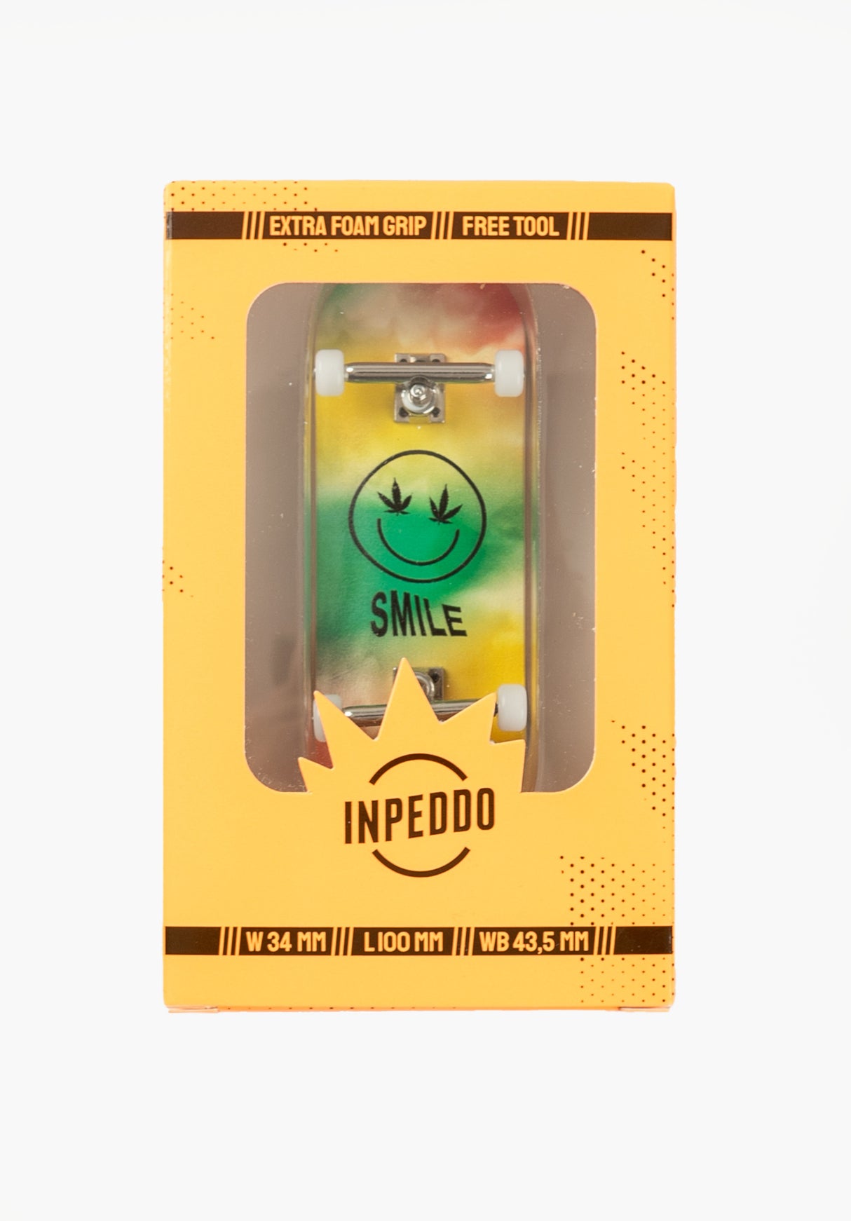 Smile 5-Ply Wooden Fingerboard Gen3 multicolored Rueckenansicht