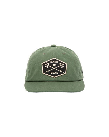 Everest 6-Panel Unstructured green Closeup1