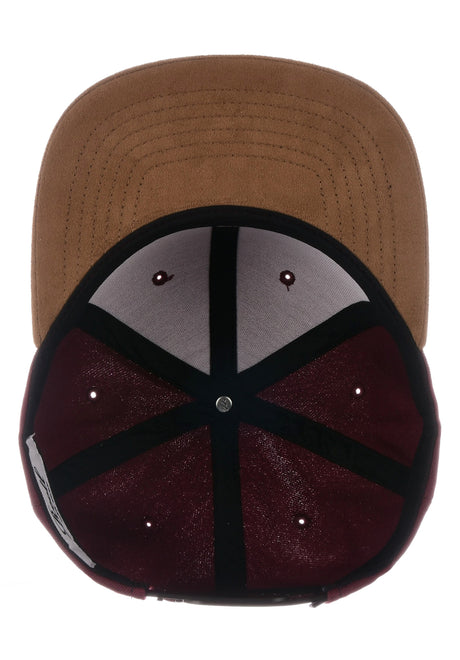 Suede 6-Panel maroon Oberansicht