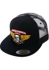Winged Ripper Trucker black Vorderansicht