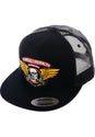 Winged Ripper Trucker black Vorderansicht