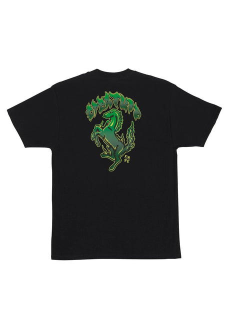 Creature Straight Away Heavyweight T-Shirt black – Vorderansicht