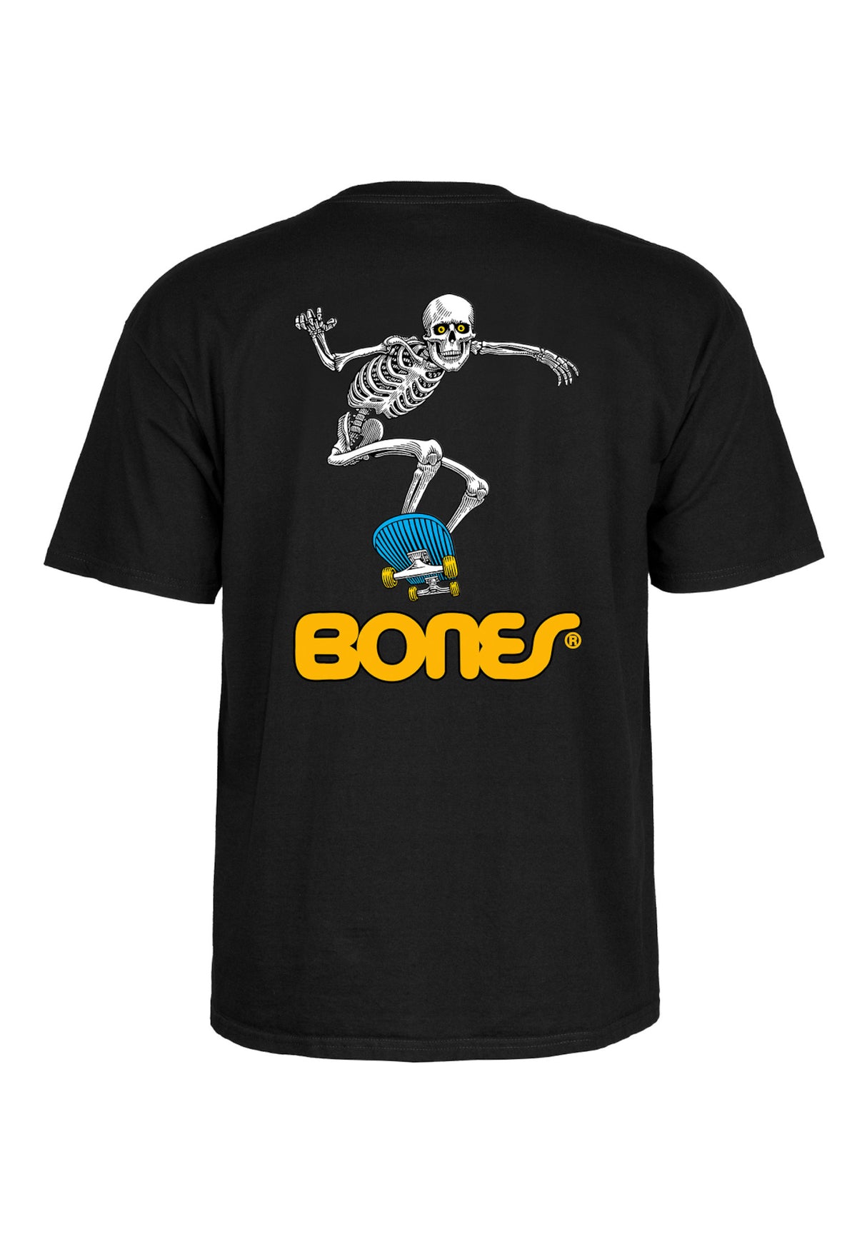 Skateboard Skeleton II black Vorderansicht