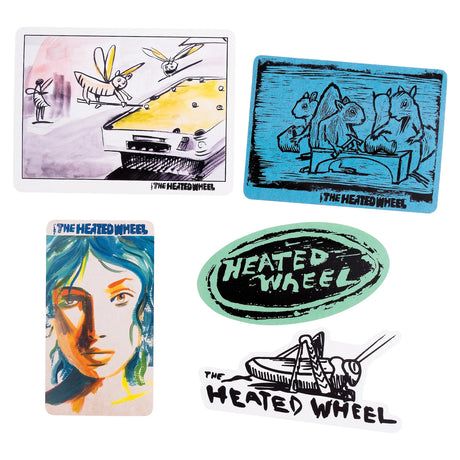 The Heated Wheel Sticker Pack #4 diverser Artikel multicolored – Vorderansicht