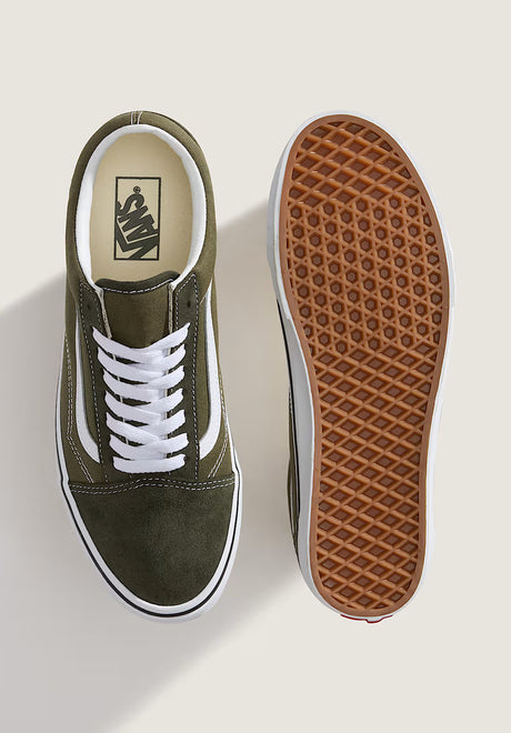 Old Skool 2-tone-obsidian-fern Closeup1