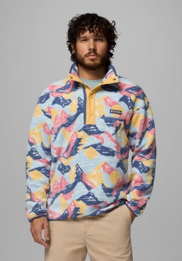 Helvetia II Printed Half Snap Fleece sanddune-sunscapes Vorderansicht