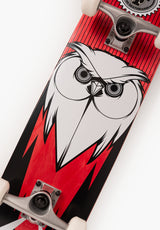 Blackbird Owl Mini black-red-white Closeup1