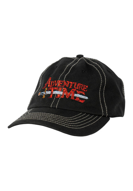 A.T. Logo Contrast Stitch Unstructured Hat black Vorderansicht