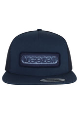Sand Cast 5-Panel Mesh Structured High Snapback navy Closeup1
