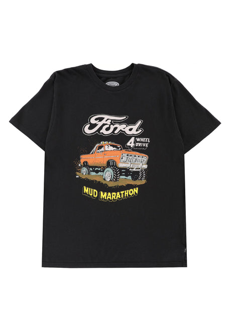 Brixton x Ford Mud Marathon T-Shirt burntrubber – Vorderansicht