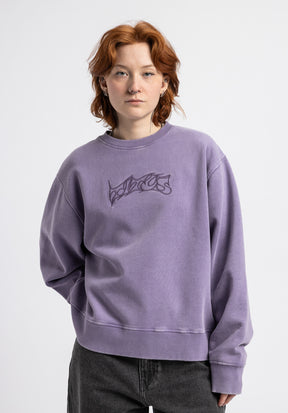 W Classic Typo darklilacfaded Vorderansicht