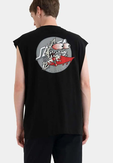 Meek Slashed Dot Vest black Vorderansicht