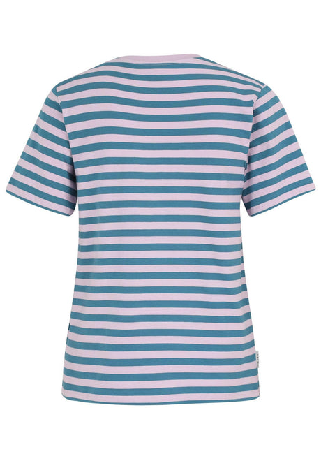 iriedaily Stripe Basic T-Shirt lightmauve – Rückenansicht