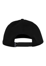 Sticker Slap 6-Panel Unstructured Mid Snapback black Rueckenansicht