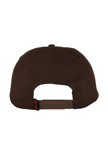 Independent Built To Grind 5-Panel Snapback Unstructured Cap chocolate – Rückenansicht