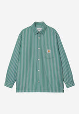 Grimsby Shirt Jac grimsbystripe-saguaro Vorderansicht