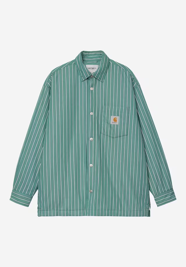 Grimsby Shirt Jac grimsbystripe-saguaro Vorderansicht