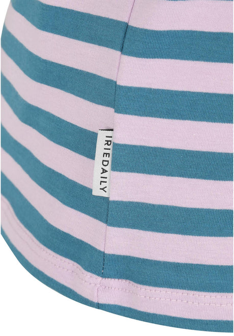 iriedaily Stripe Basic T-Shirt lightmauve – Detailansicht 1