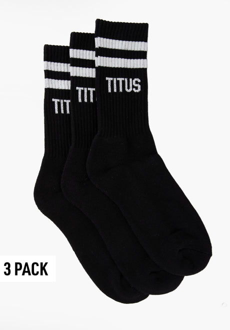 Socks 3 Pack black-offwhite Vorderansicht