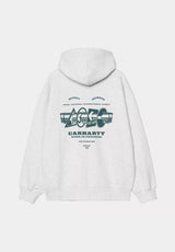 Runaway Sweat Jacket ashheather-malachitestonewashed Rueckenansicht
