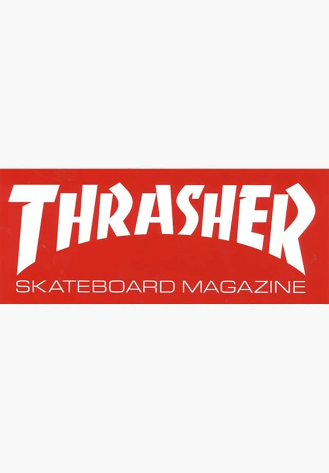 Skate Mag Super Sticker 4 x 10 red Vorderansicht