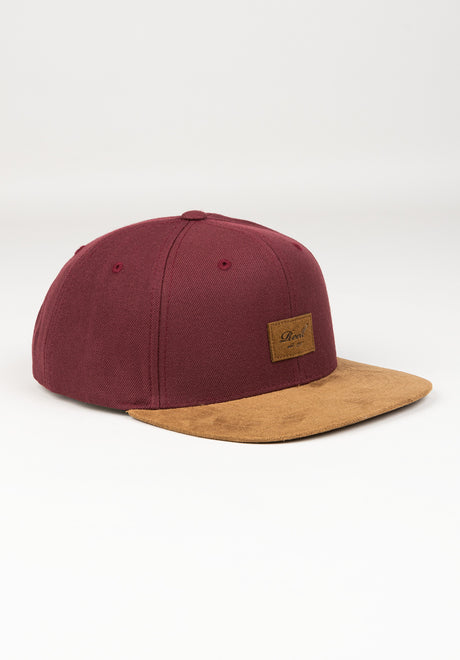 Suede 6-Panel maroon Vorderansicht