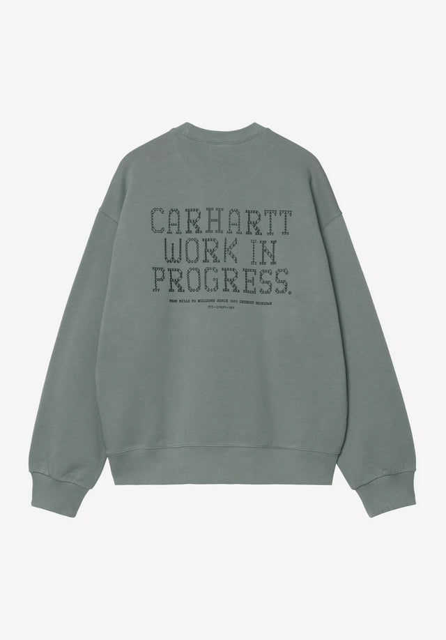 Punched velvet-green Vorderansicht