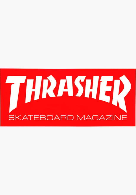 Skate Mag Standard Sticker 1-1/2 x 4 red Vorderansicht