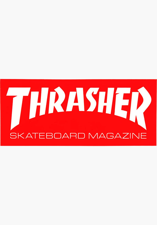 Skate Mag Standard Sticker 1-1/2 x 4 red Vorderansicht