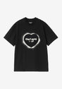 W' Spray Heart black Vorderansicht
