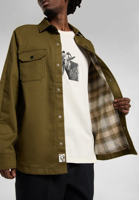 Mike Anderson Lined Flex Duck darkolive Closeup1