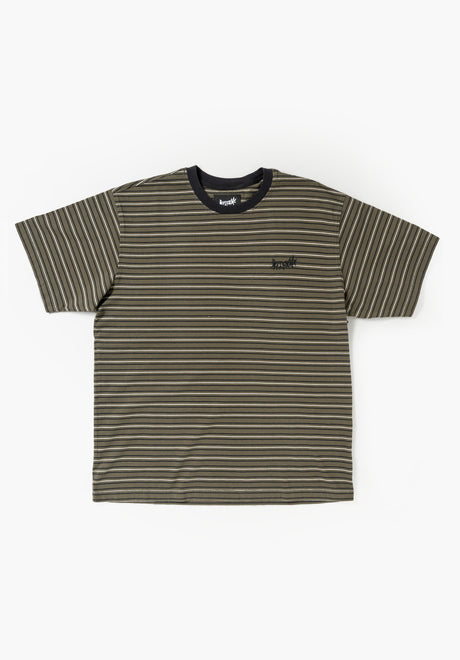 Recess Boxy Striped Knit forest night Vorderansicht