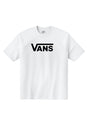 Classic Drop V Crew Tee-B Kids white-black Vorderansicht