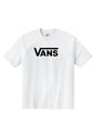 Classic Drop V Crew Tee-B Kids white-black Vorderansicht
