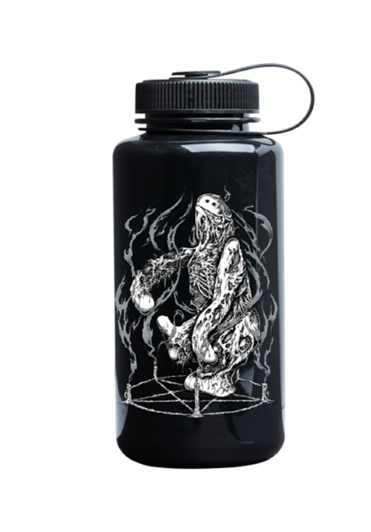 Water Bottle Necroshmoo opaqueblack Vorderansicht