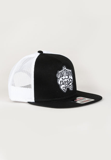 Pig & Bones Mesh black-white Vorderansicht