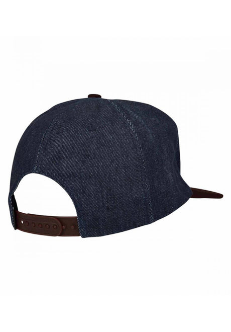 Opus Dot Cord Snapback darkdenim-coffeecord Rueckenansicht