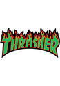 Flame Sticker Large 10 rasta Vorderansicht
