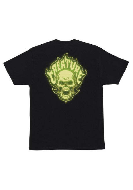Creature Bonehead Glitch Heavyweight T-Shirt black – Rückenansicht