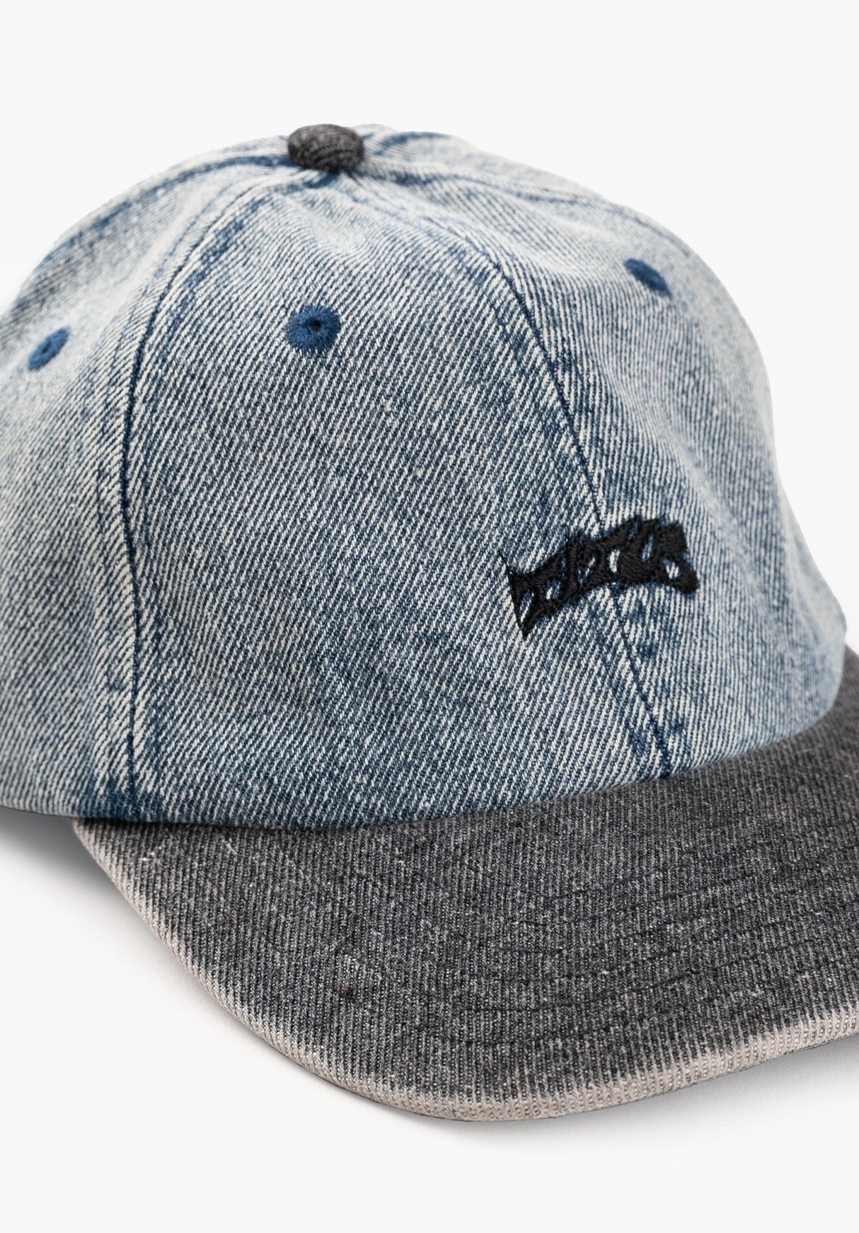 TITUS Classic Logo Dad Cap  icegreydenim-black Closeup1