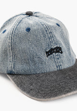 TITUS Classic Logo Dad Cap  icegreydenim-black Closeup1